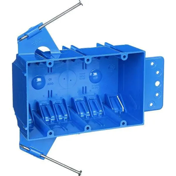 Carlon 3-Gang 44 Cu." New Work Pvc Electrical Outlet Box