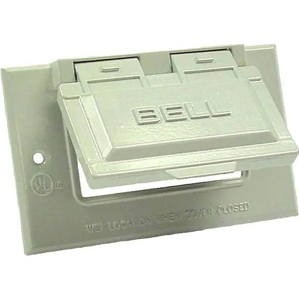 Bell N3r Outlet Cover Plate, Gfci, Wall Mount, White