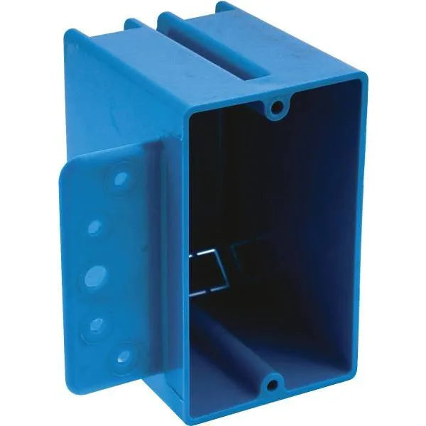 Carlon Pvc Bl 1-Gang 18 Cu." New Wrk Electrical Switch & Outlt Box W/ Bracket