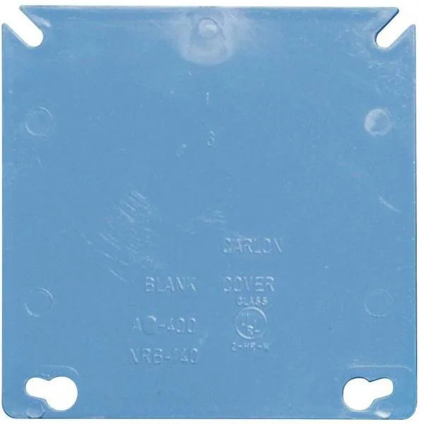 Carlon 2-Gang Blank Electrical Non-Metallic Tubing Box Cover
