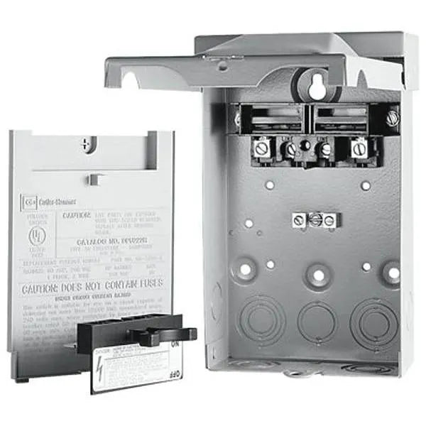 Eaton 60 Amp 2 Fuse Ac Disconnect Raintight