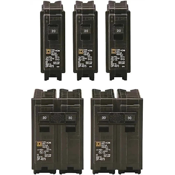 Square D Homeline 200a 30-Space 60-Circuit Indr Main Breaker Plug-On