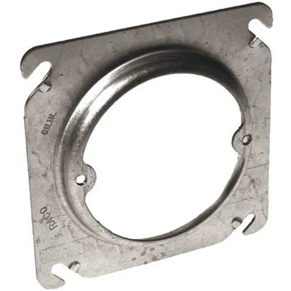 Raco 4" X 1/2" Raised Open Square Cover With Ears, 2-3/4" O.c