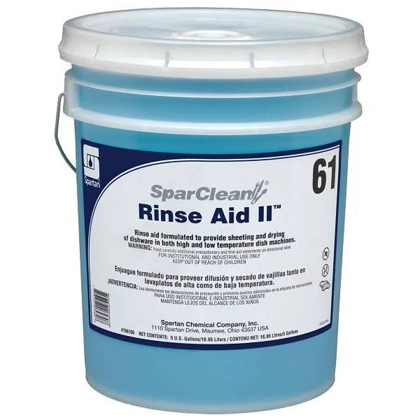 Spartan 5 Gal. Sparclean Rinse Aid Ii All Temperature Rinse Aid