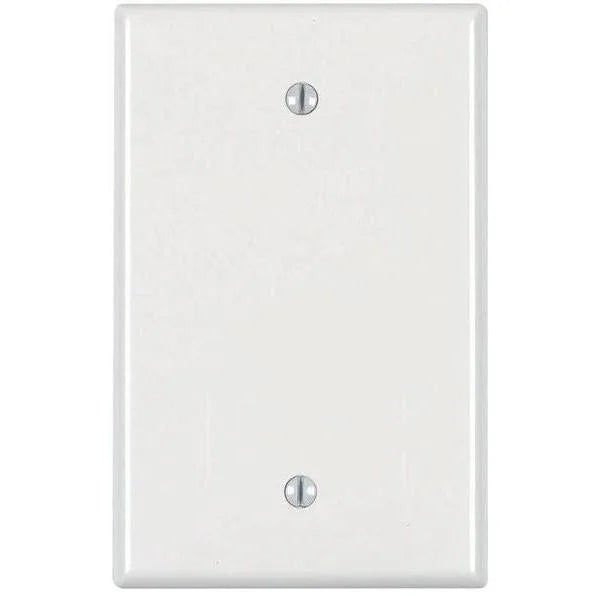 1-Gang Midway Blank Plate (White)