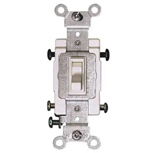 Leviton 120/277v 15a 4-Way Commercial-Grade Ac Quiet Toggle Switch (Ivory)