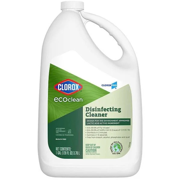 Clorox Ecoclean Disinfecting Cleaner, Cloroxpro, Refill, 128 Fl Oz