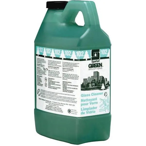 Spartan Green Solutions Glass Cleaner, 2 Liter