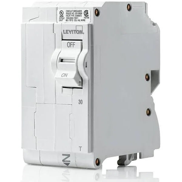 Leviton 30 Amp 120 V/240 V Standard 2-Pole Thermal Magnetic Branch Circuit Breaker