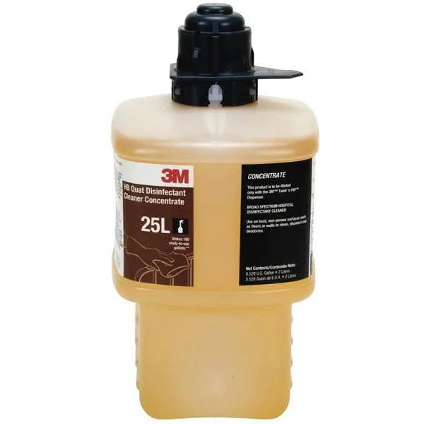 3m 2 Liter Twist ' Fill Hb Quat Disinfectant Cleaner 25 Liter Concentrate