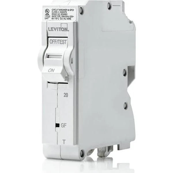 Leviton 20 Amp 120 V Gfci 1-Pole Thermal Magnetic Branch Circuit Breaker