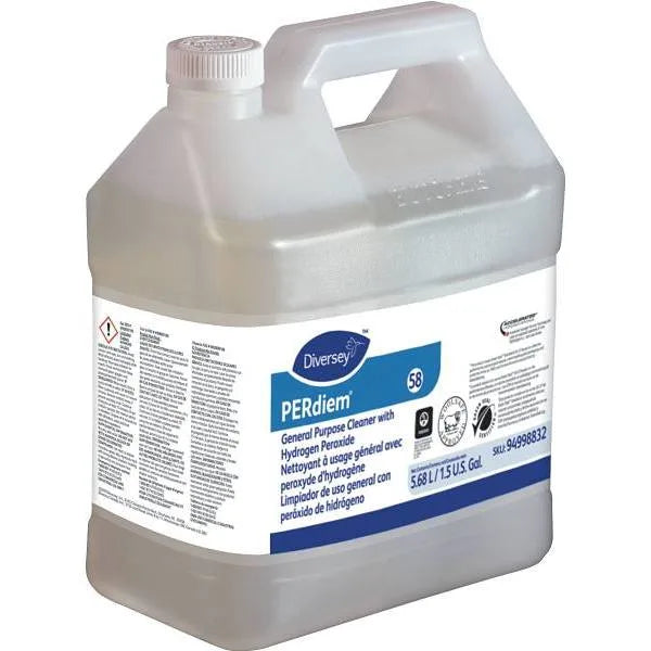 Diversey 1.5 Gal. Fragrance Free General Purpose Cleaner W/ Peroxide
