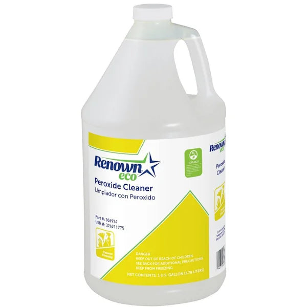 Renown Eco Peroxide-Based Concentrated Multi-Surface Cleaner, Ecologo Certified, Orange Scent, 1 Gal