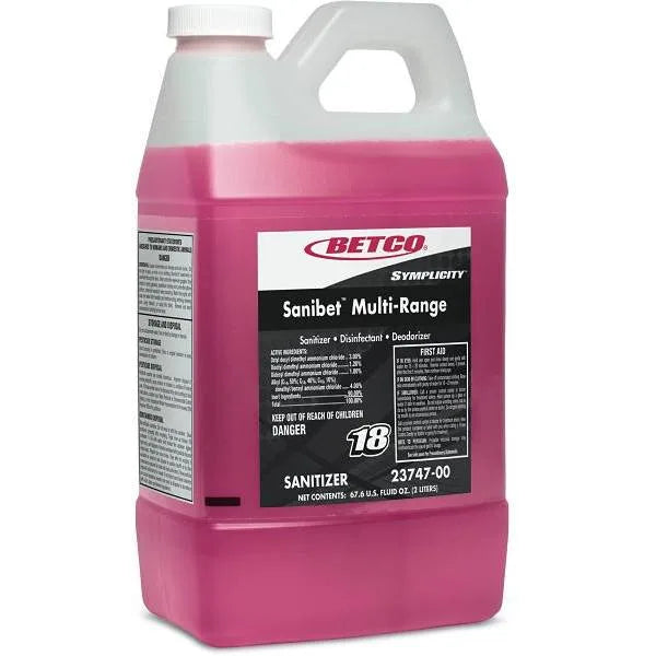 Betco 2 L. Sanibet Multi-Range Sanitizer