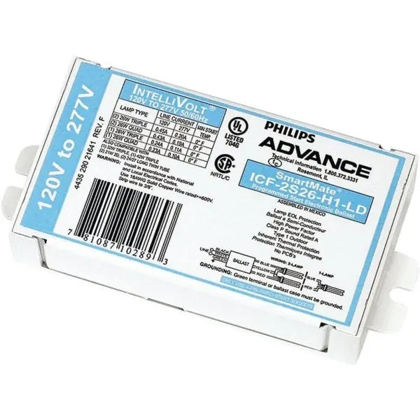 Philips Advance Compact 1-2 Bulb Electronic Fluorescent Ballast, 26-42 Watt