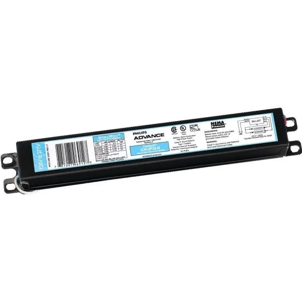Philips Advance Centium® 1-2 Bulb T8 Electronic Multivolt Ballast, 32 Watt