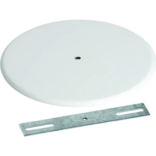 Hubbell 5-1/4 In Round Mounting Strap Outlet Box Cover (Off-White)
