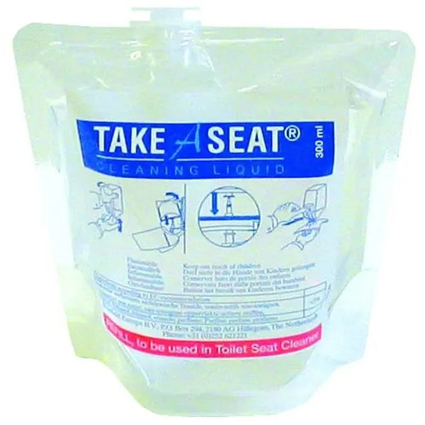Hospeco 300ml Pouches Toilet Seat Cleaner Sanitizer