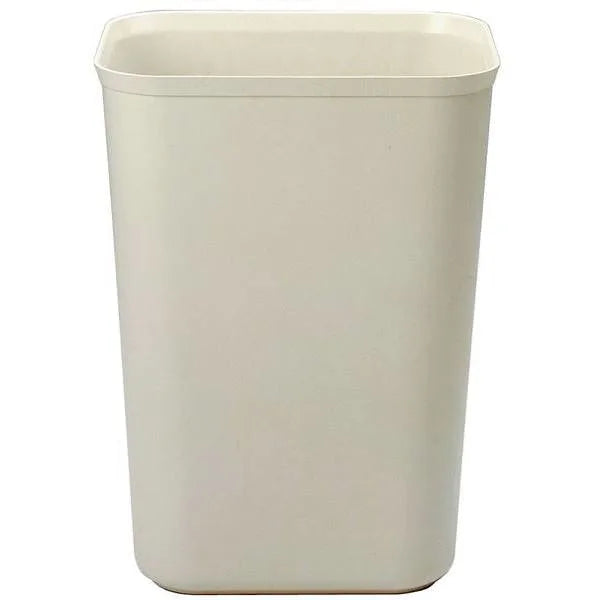Rubbermaid Commercial Rectangular Fire-Resistant Trash Can, 10 Gal, Beige