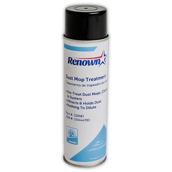 Renown Dust Mop Treatment, Aerosol, Fragrance Free, 18 Oz