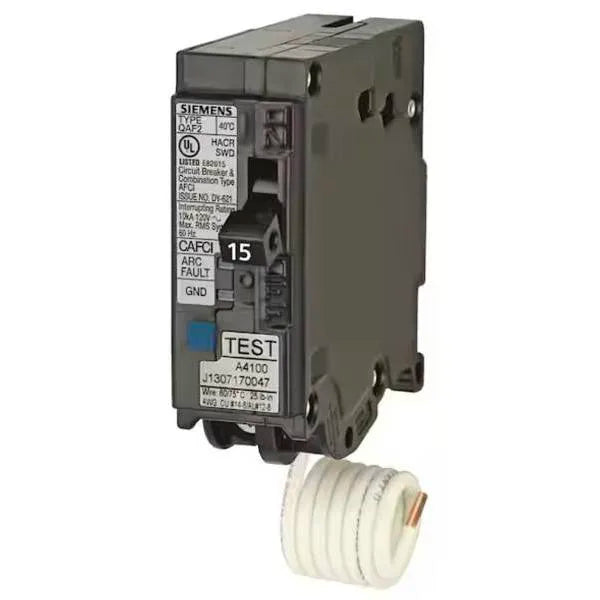 Siemens 15 Amp Single Pole Combination Afci Circuit Breakers (10-Pack)