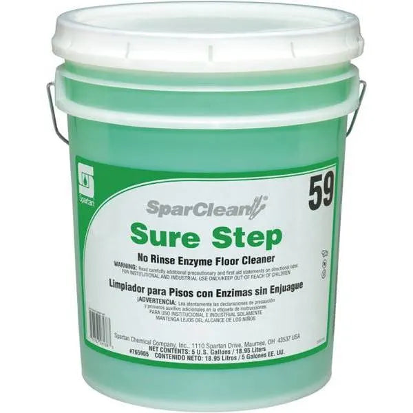 Spartan Sparclean, Sure Step Enzyme Floor Cleaner 59, Clean Scent, 5 Gal