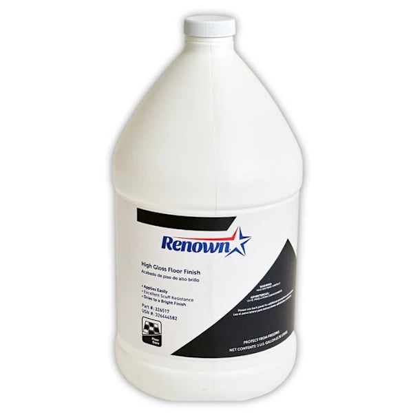 Renown High-Gloss Floor Finish, Fragrance Free, 1 Gal
