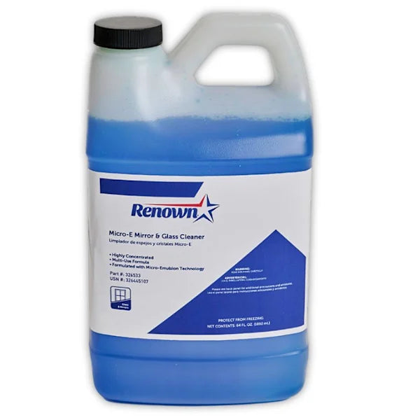Renown Micro-E Mirror And Glass Cleaner, 64 Oz