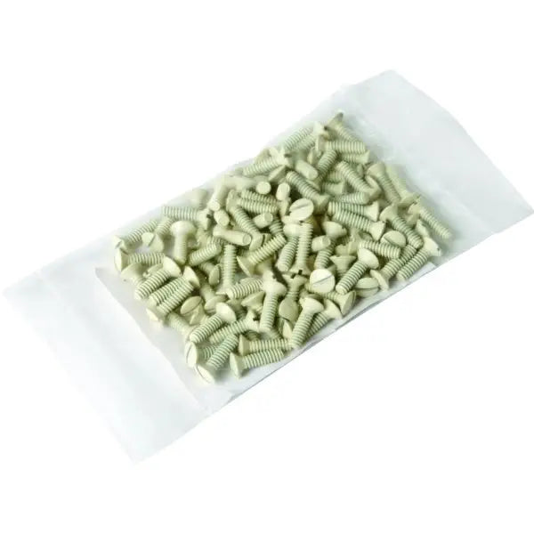 6-32 X 1/2" Plate Screw - Ivory - Package Of 100