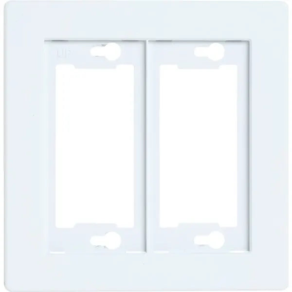 Taymac Allure 2-Gang Plastic Wall Plate (White)