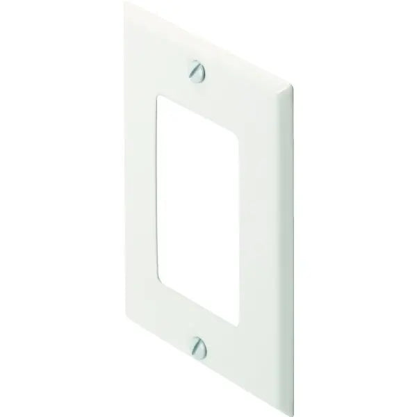 Titan3 1-Gang Metal Decorator Wall Plate  (White)