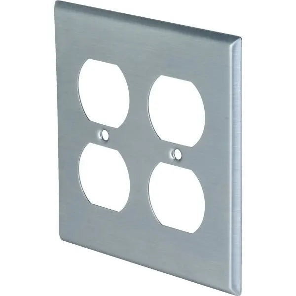Titan3 2-Gang/2-Duplex Metal Wall Plate