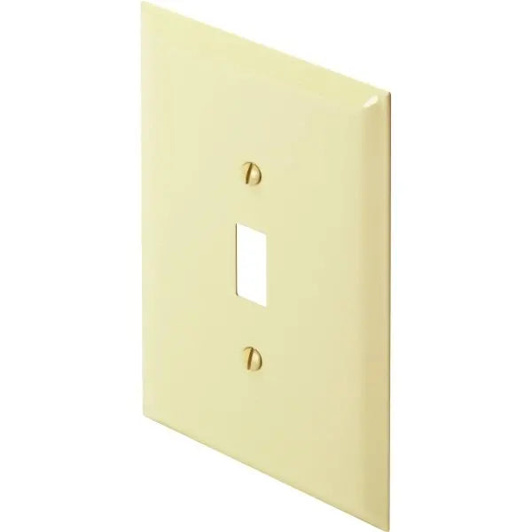 Titan3 Tpmsji-T 1-Gang Jumbo Toggle Metal Wall Plate (Ivory)