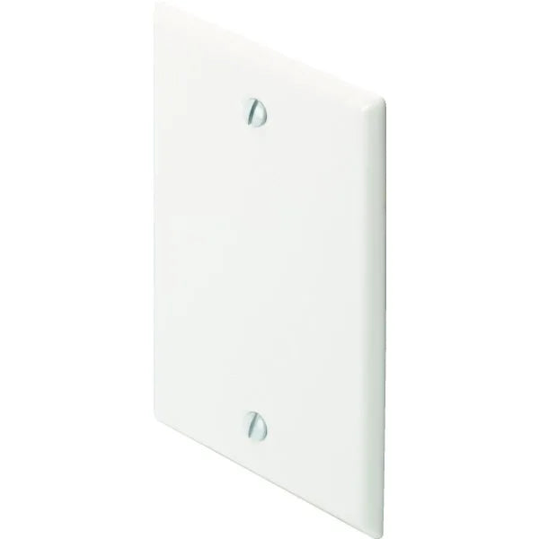 Titan3 1-Gang Standard Blank Metal Wall Plate (White)
