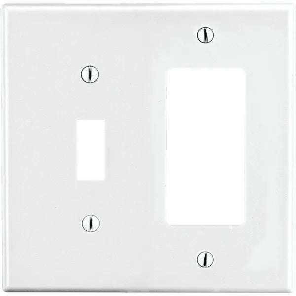Hubbell 2-Gang Square/Toggle Wall Plate