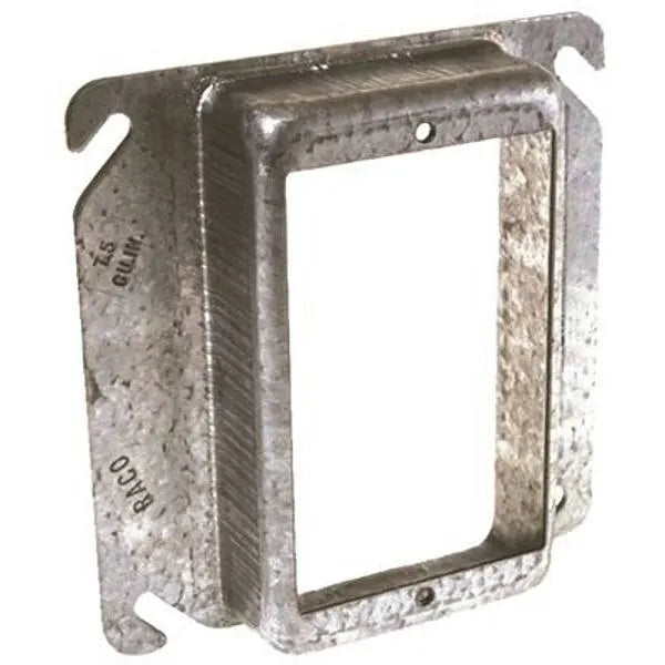 Raco 4 In. X 1/4 In. Raised 1-Device Square Cover