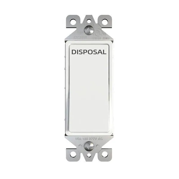 Maintenance Warehouse® 15 Amp Disposal Decorator Wall Switch (White)