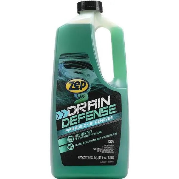 Zep 64 Oz. Drain Defense Liquid Pipe Build Up Remover