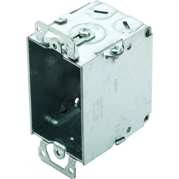 Hubbell 3 X 2 In Gangable 2-1/2 In Deep Switch Box W/ Nmsc Clamps
