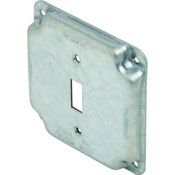 Hubbell 4 In Square Exposed Work Cover W/ 1 Toggle Switch