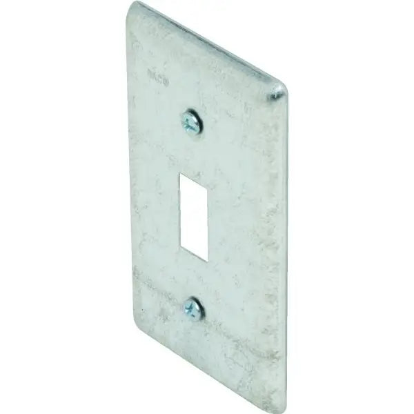 Hubbell 4 X 2 In Toggle Switch Handy Box Cover (Silver)