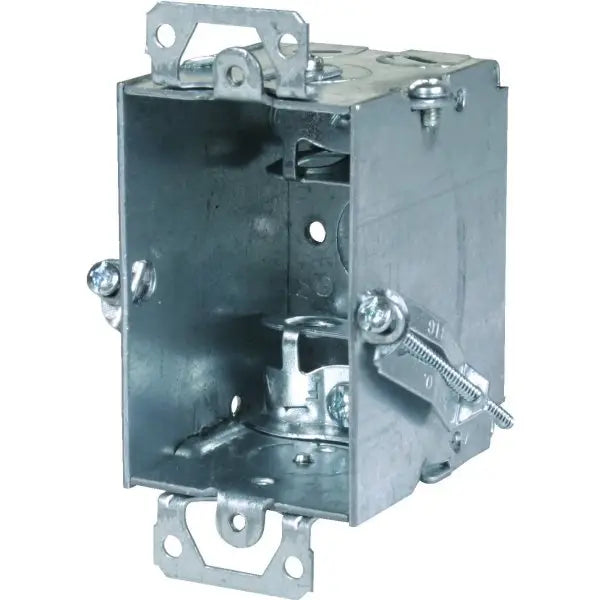 Hubbell 3 X 2 In 1-Gang Deep Old Work Switch Box W/ Flex Clamps