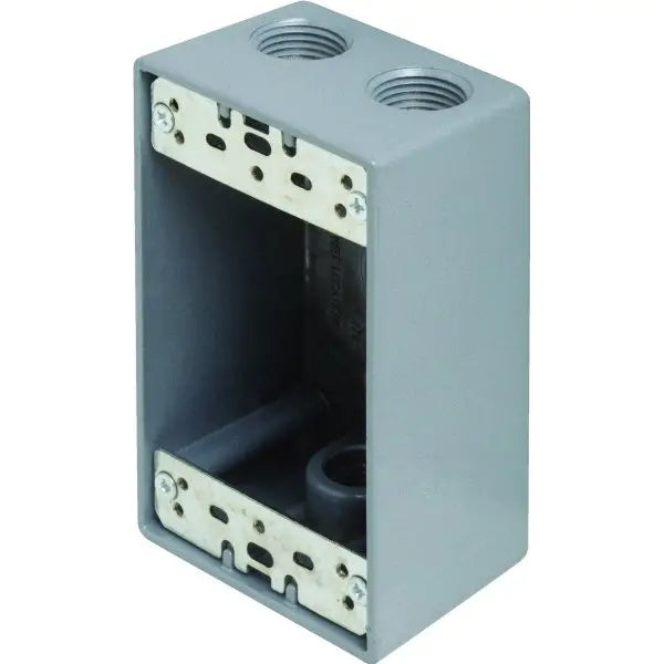 Bell 1-Gang Weatherproof Outlet Box (Gray)