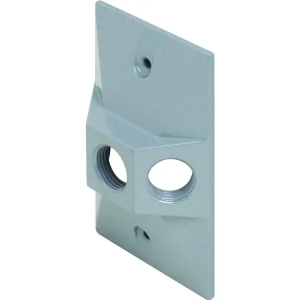 Bell 1-Gang Three 1/2 In Threaded Outlets Cluster Cover (Gray)
