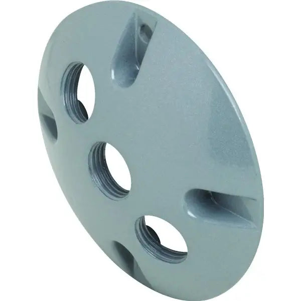 Bell Three 1/2 In Threaded Outlet Round Cluster Cover (Gray)