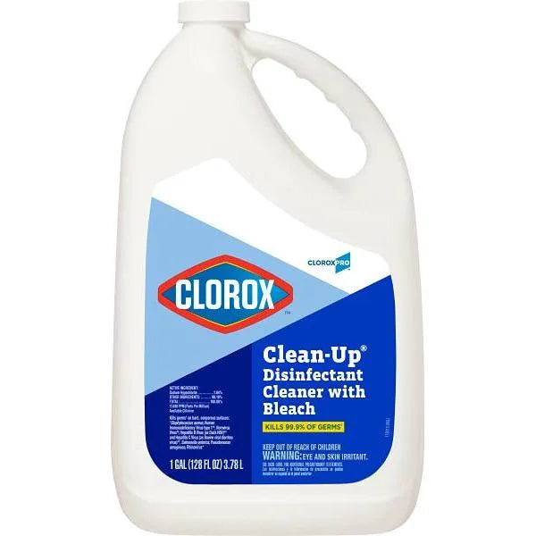 Clorox Clean-Up Disinfectant Cleaner With Bleach Refill, Cloroxpro, 128 Oz