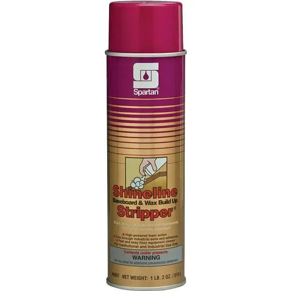 Spartan Shineline Baseboard/Wax Build-Up Stripper, Lemon Scent, 18oz Aerosol Can