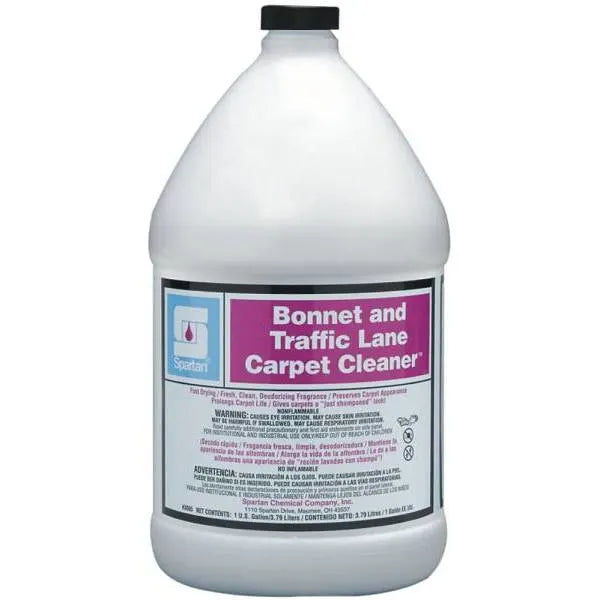 Spartan Bonnet And Traffic Lane Carpet Cleaner, Floral Scent, 1 Gal