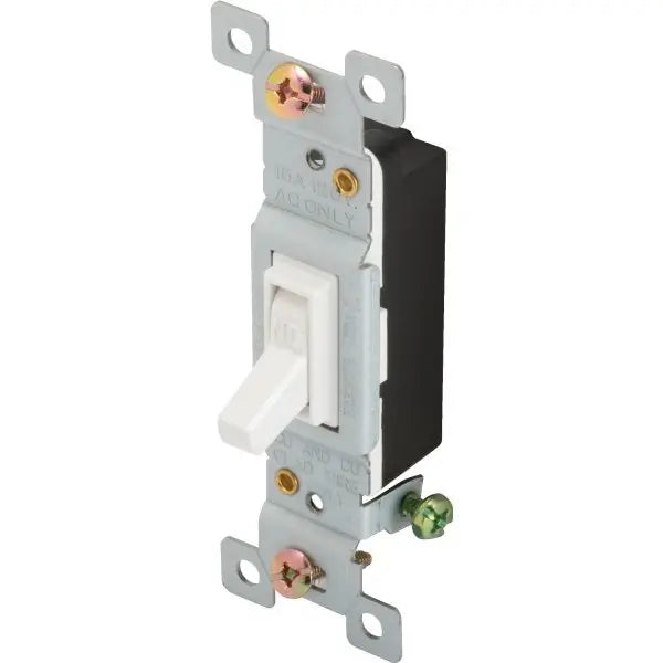Maintenance Warehouse® 15 Amp 1-Pole Quick/Side-Wired Toggle Wall Switch
