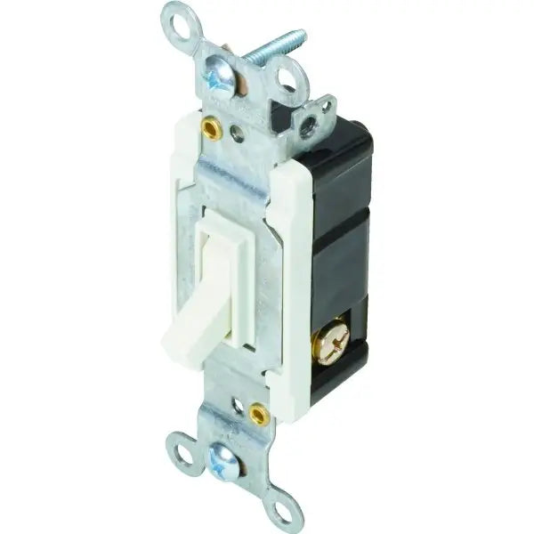 Maintenance Warehouse® 15 Amp 3-Way Quiet Toggle Wall Switch (White)
